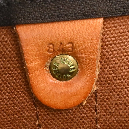 Louis Vuitton Keepall Monogram Canvas, Brown, Canvas, Travel Bag