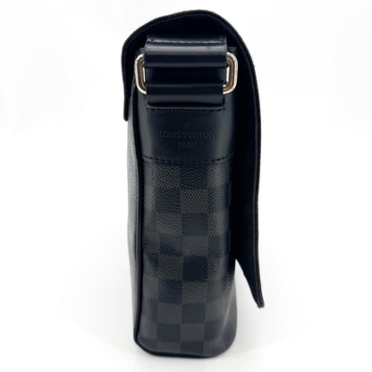 Louis Vuitton Daniel Messenger Damier Graphite, Black, Canvas, Shoulder Bag