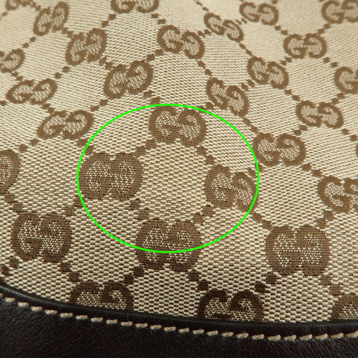 Gucci Bamboo Peggy Hobo GG Canvas, Beige, Canvas, Shoulder Bag