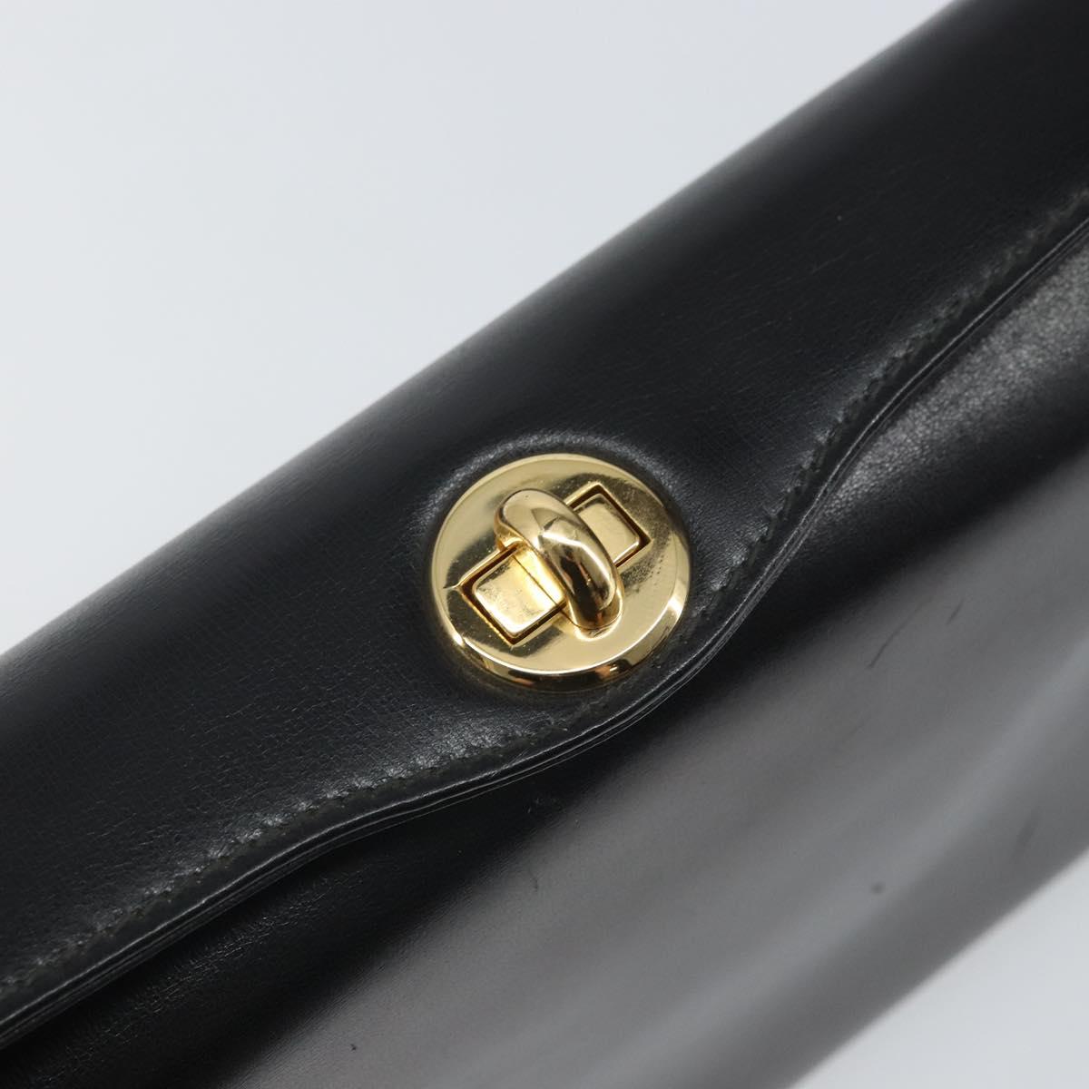 Gucci Vintage Handbag Leather, BLACK, LEATHER, Handbag