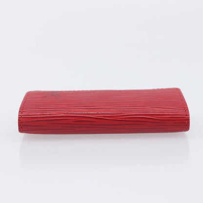 Louis Vuitton Multiclés 4 Cuir verni, Red, Leather, Wallet