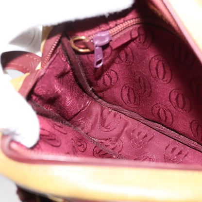 Cartier Tasseled Must de Cartier Leather, Beige, Leather, Shoulder Bag
