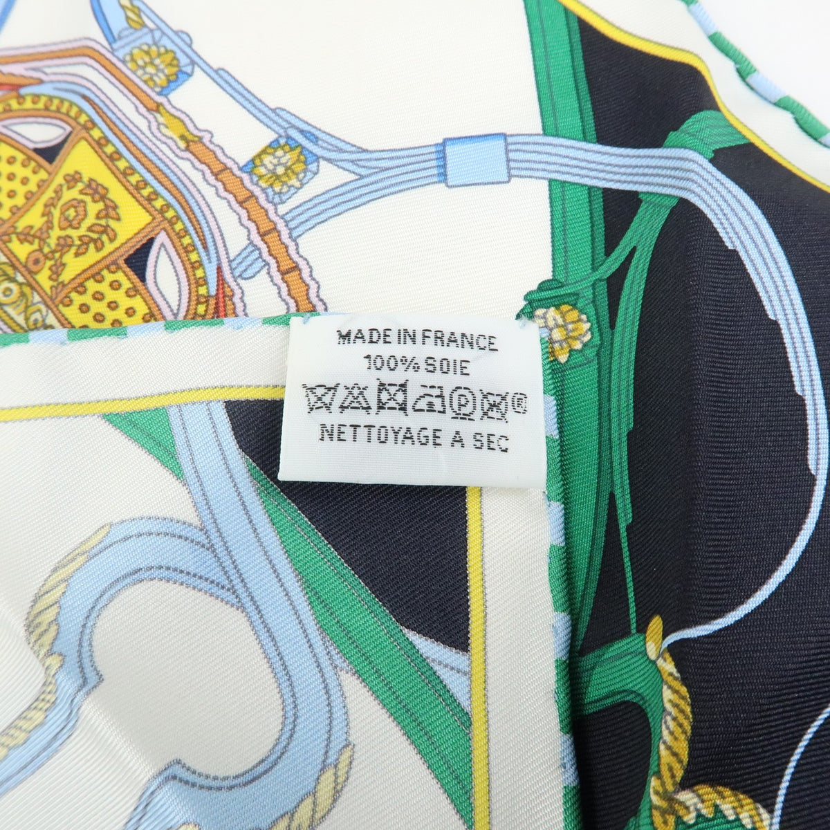 Hermes Carré 42 Silk, Blue, Silk, Scarf