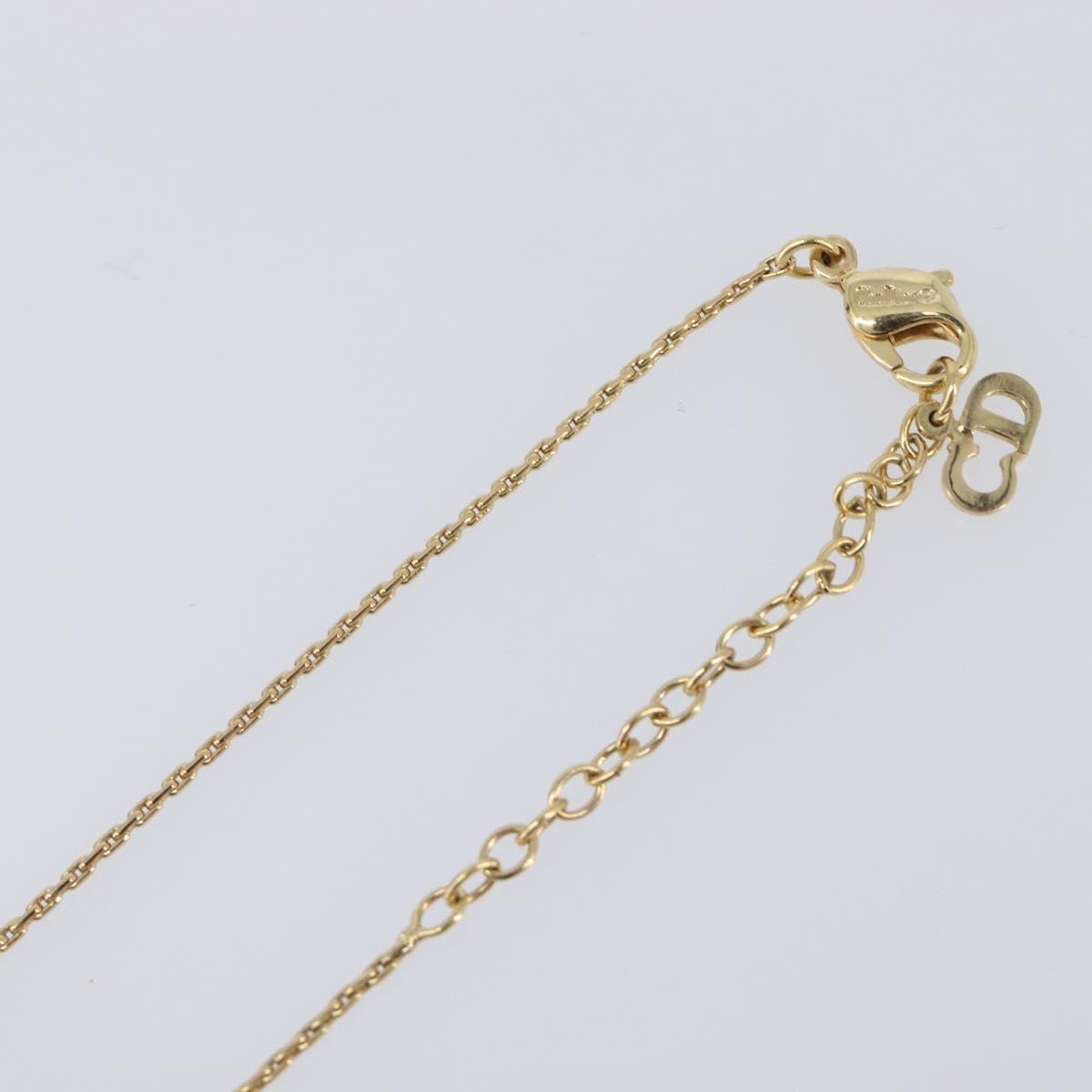 Christian Dior CD Pendant Metal, Gold, Metal, Necklace