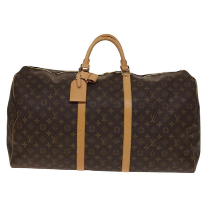 Louis Vuitton Keepall Bag Monogram Canvas, BROWN, CANVAS, Travel bag