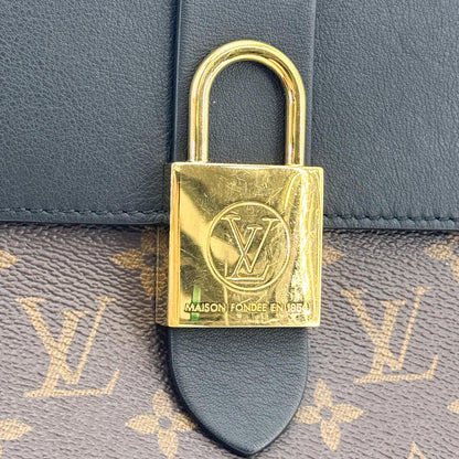 Louis Vuitton Locky Monogram Canvas with Leather, Black, Canvas, Handbag