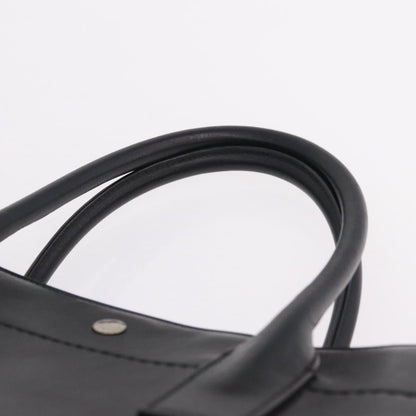 Saint Laurent Rive Gauche Shopper Embossed Leather, Black, Leather, Tote Bag