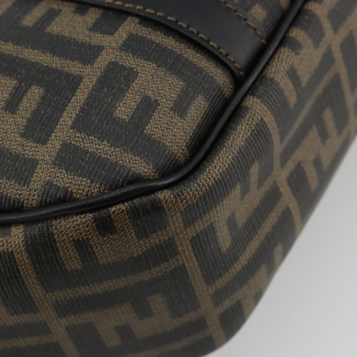 Fendi Vintage Zucca Canvas, Brown, Canvas, Tote Bag