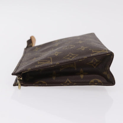 Louis Vuitton Toiletry Pouch Monogram Canvas, Brown, Canvas, Clutch