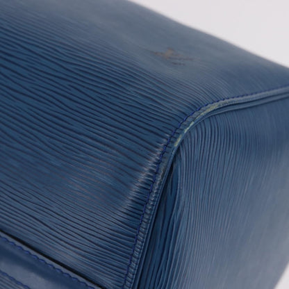 Louis Vuitton Speedy Epi Leather, Blue, Leather, Handbag