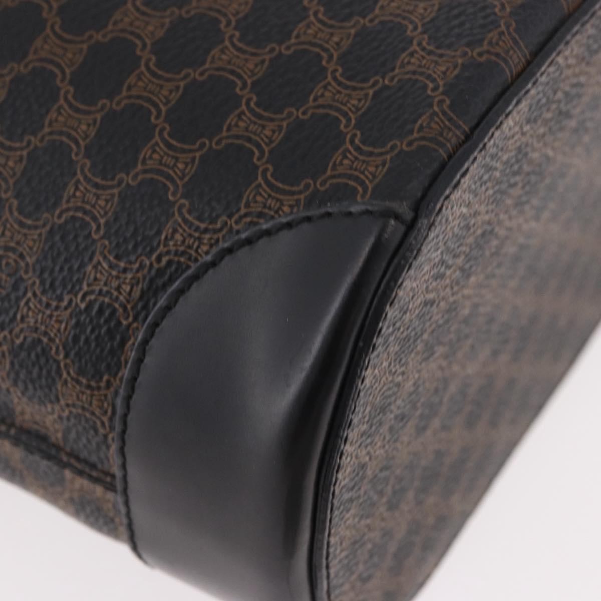 Celine C Macadam Tote PVC leather/ Macadam canvas, Black, Canvas, Shoulder Bag