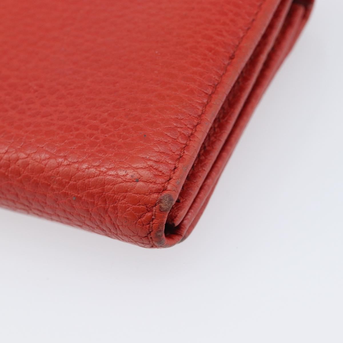 Gucci Swing Wallet on Strap Leather, Red, Leather, Crossbody Bag