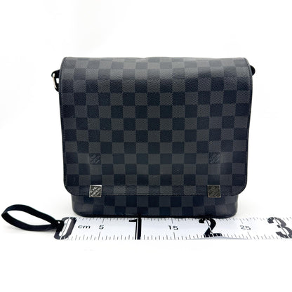Louis Vuitton Daniel Messenger Damier Graphite, Black, Canvas, Shoulder Bag
