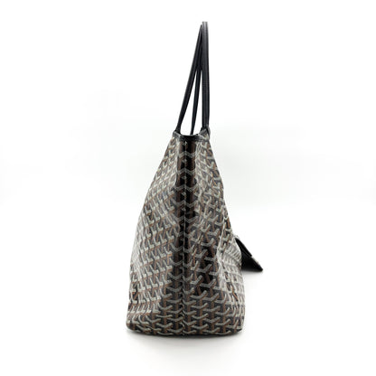 Goyard Saint Louis Tote Coated Canvas, Black, Canvas, Tote Bag