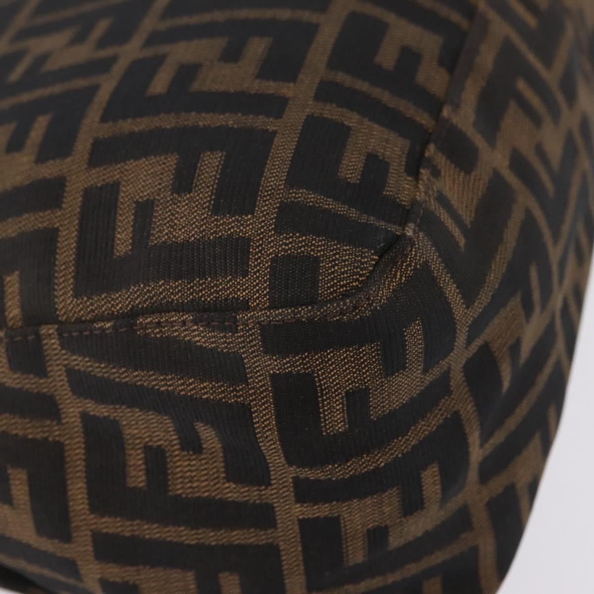 Fendi Zucchino Mamma Baguette Canvas, Brown, Canvas, Shoulder Bag