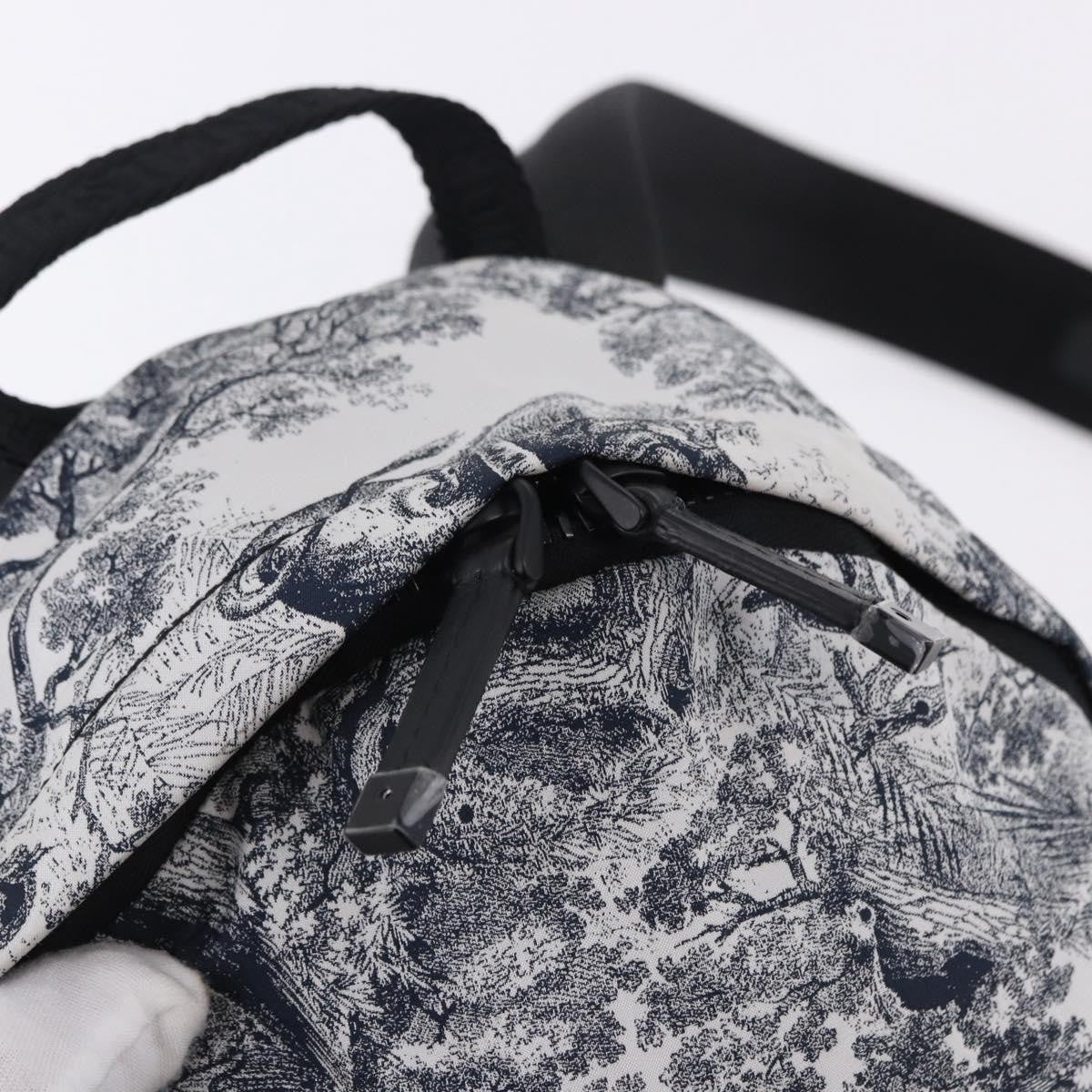 Christian Dior Toile De Jouy Travel Technical Fabric, Navy, Nylon, Backpack