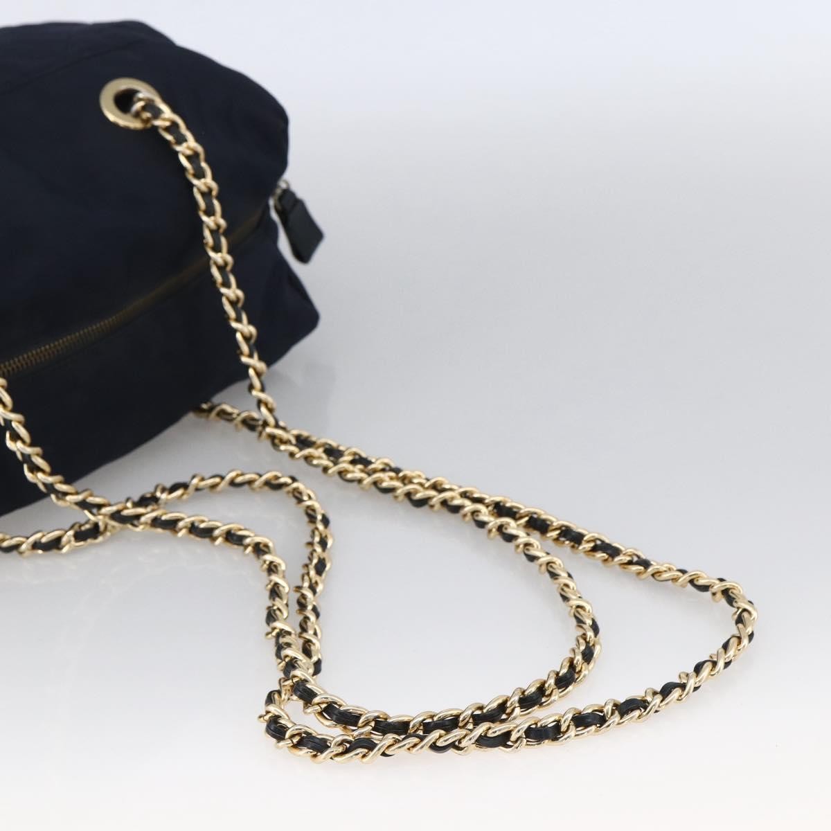 Prada Re-Edition 1995 Chain Quilted Re-Nylon, Navy, Nylon, Tote Bag