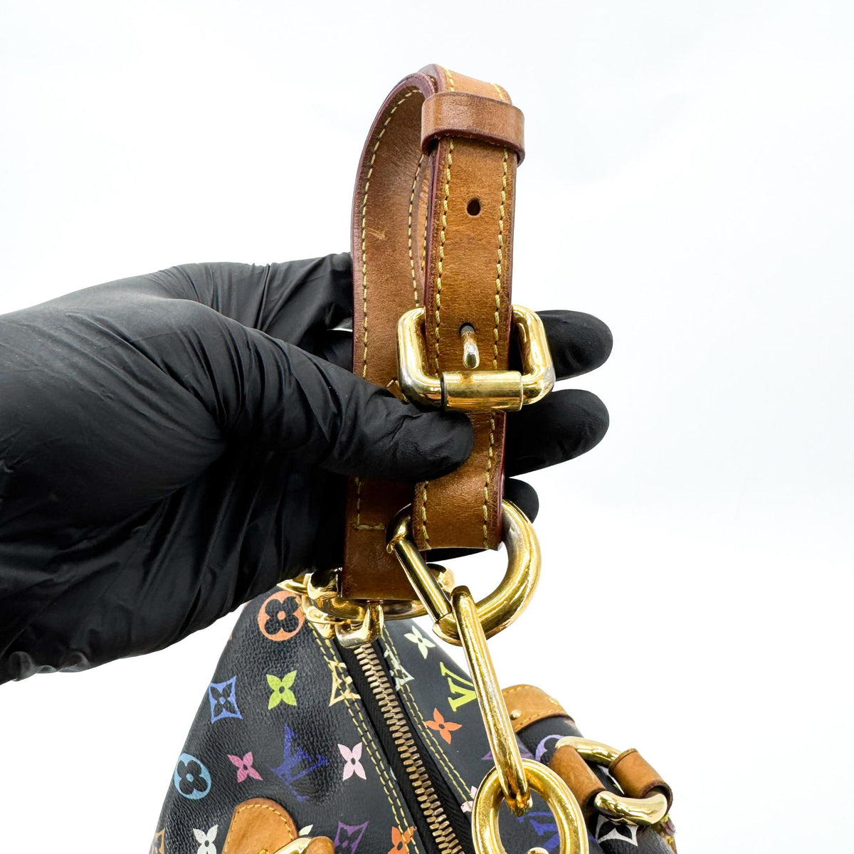 Louis Vuitton Rita Monogram Multicolor, Black, Canvas, Handbag