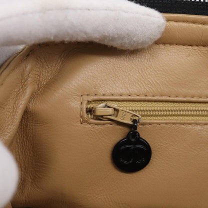 Chanel City Shopping Quilted Caviar, Beige, Leather, Tote Bag