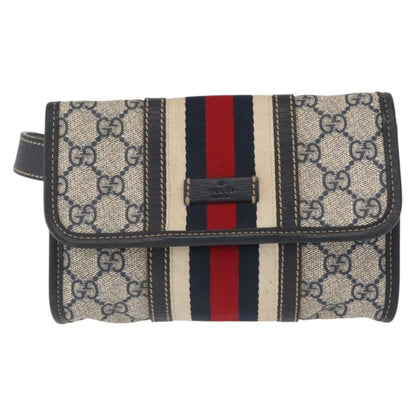Gucci Vintage Web Belt GG Coated Canvas, Beige, Canvas, Handbag
