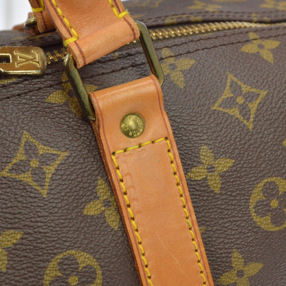 Louis Vuitton Keepall Bandouliere Monogram Canvas, Brown, Canvas, Travel Bag