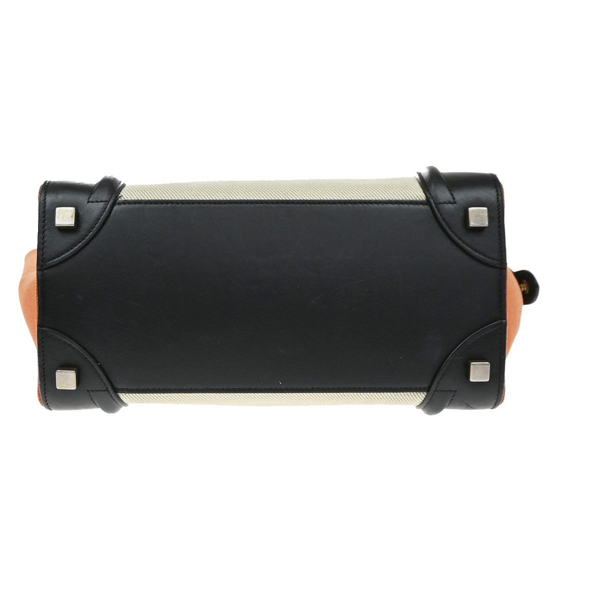 Celine Tricolor Luggage Canvas and Leather, Multicolour, Canvas, Handbag