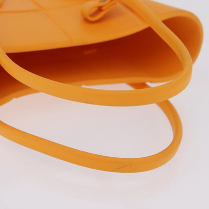 Bottega Veneta Arco Rubber, Orange, Rubber, Tote Bag