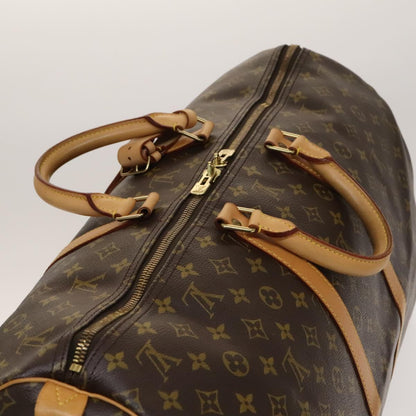 Louis Vuitton Keepall Bag Monogram Canvas, BROWN, CANVAS, Travel bag