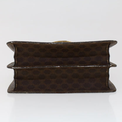 Celine C Macadam Handbag PVC Leather, BROWN, PVC, Handbag