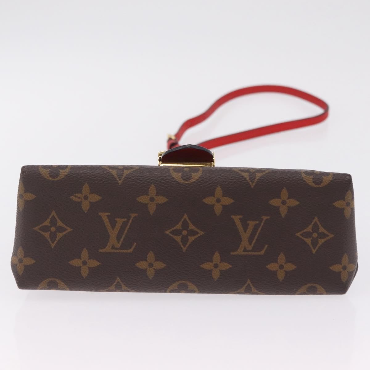 Louis Vuitton Locky Monogram Canvas with Leather, Red, Canvas, Handbag