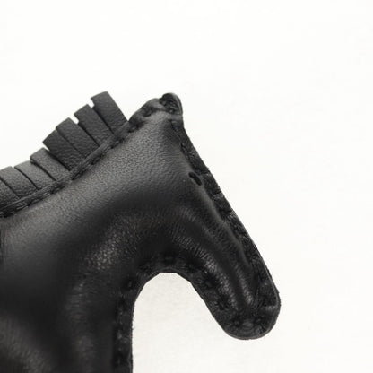 Hermes So Black GriGri Rodeo Bag Charm Leather, Black, Leather, Charm