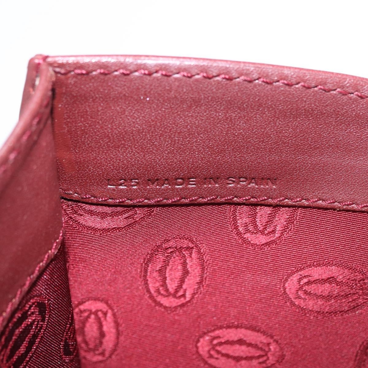 Cartier Must de Cartier Clutch Leather, Burgundy, Leather, Clutch
