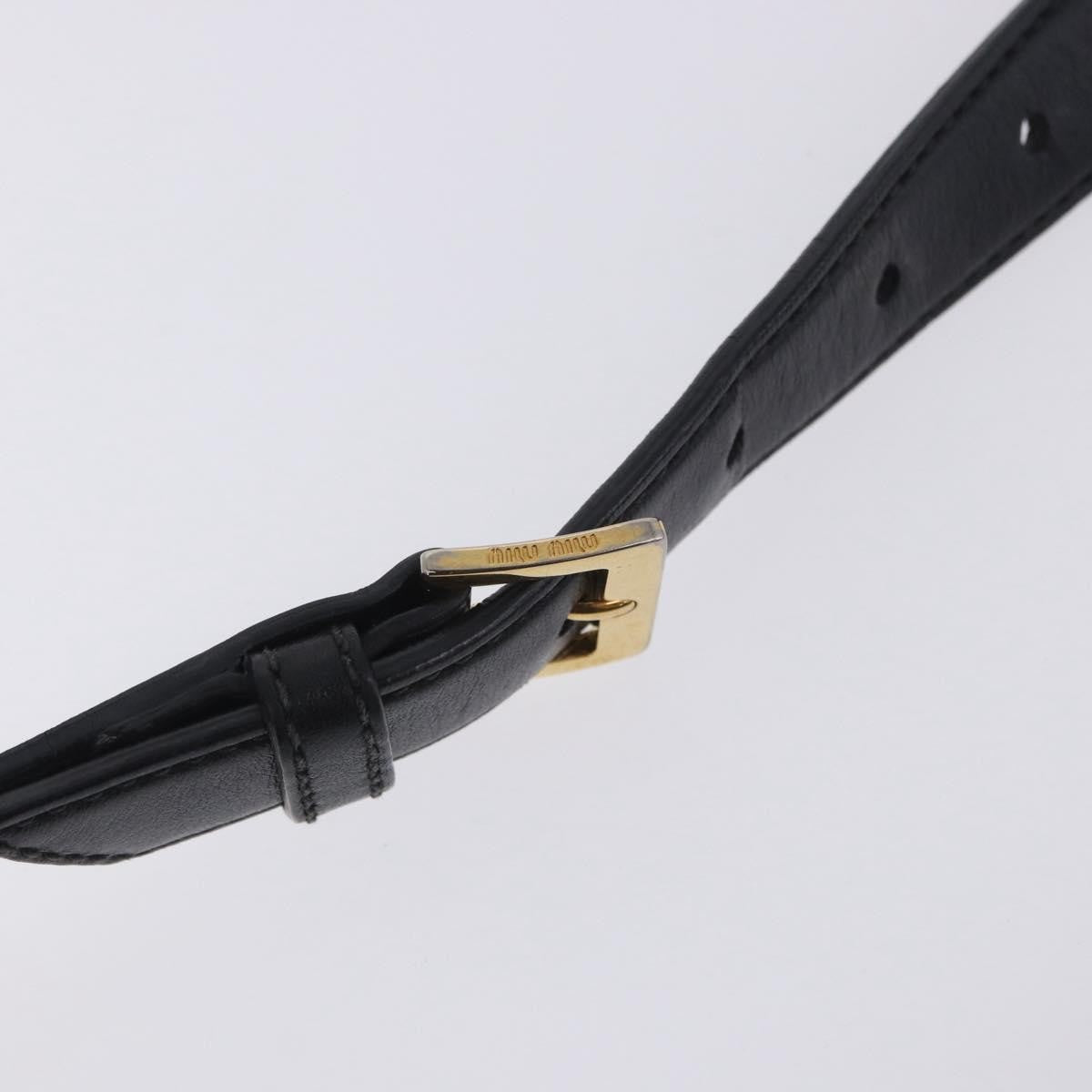 Miu Miu Beau Top Handle Leather, Black, Leather, Handbag