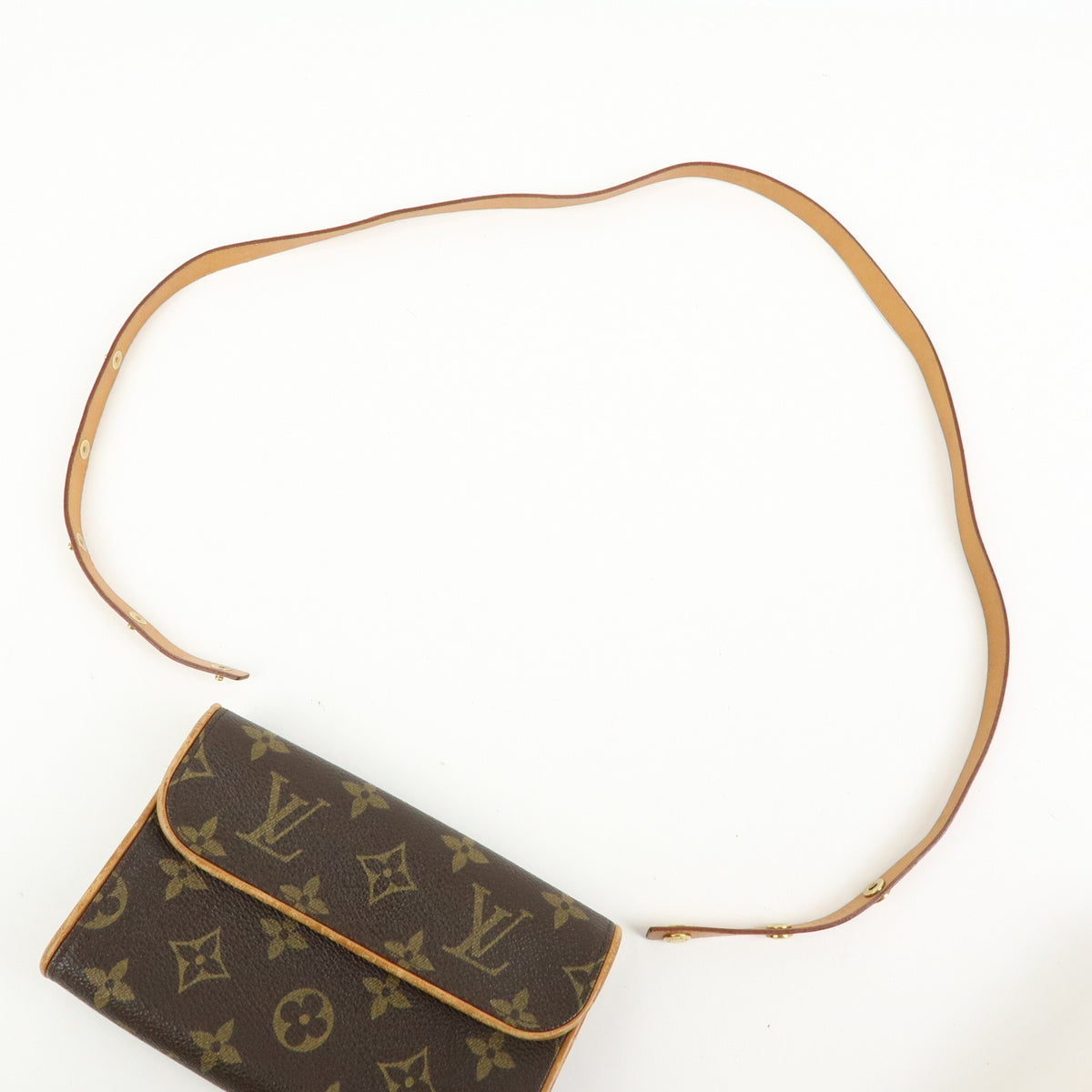 Louis Vuitton Florentine Waist Monogram Canvas, Brown, Canvas, Handbag
