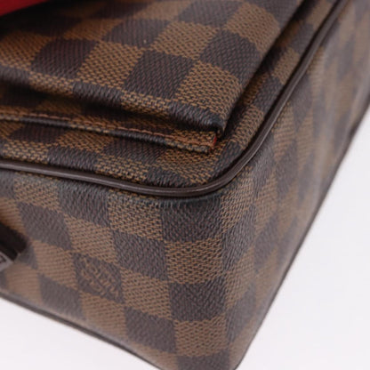 Louis Vuitton Ravello Damier Ebene, Brown, Canvas, Shoulder Bag