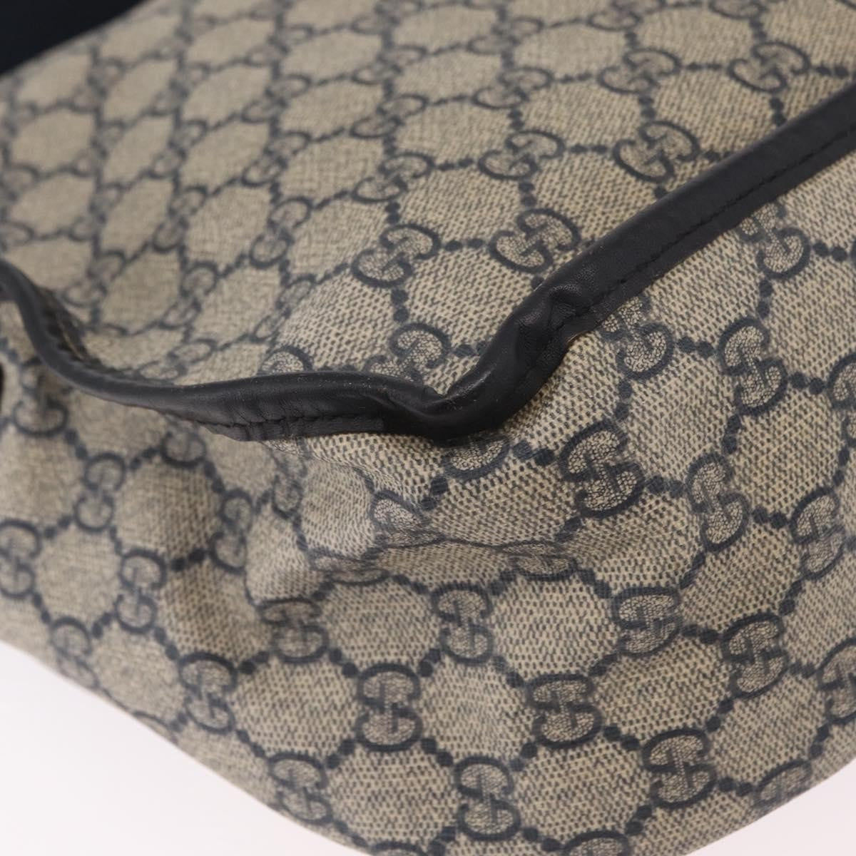 Gucci GG Messenger GG Coated Canvas, Navy, PVC, Shoulder Bag