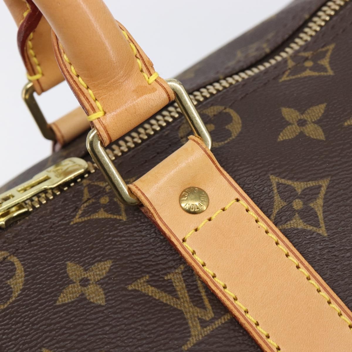 Louis Vuitton Keepall Bandouliere Monogram Canvas, Brown, Canvas, Travel Bag