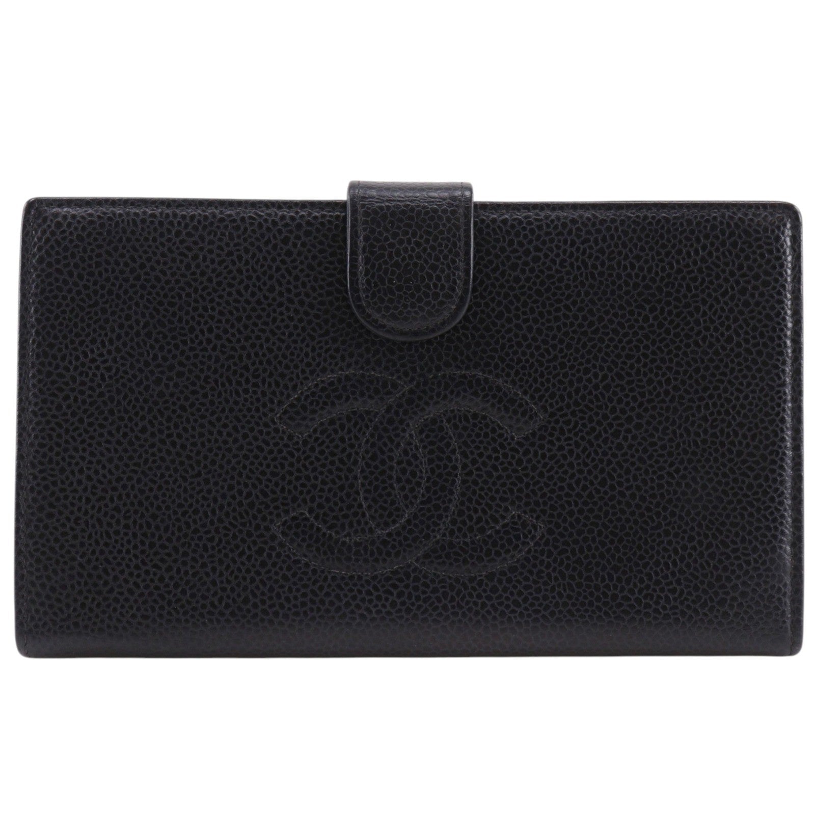 Chanel Timeless CC French Caviar, Black, Leather, Wallet