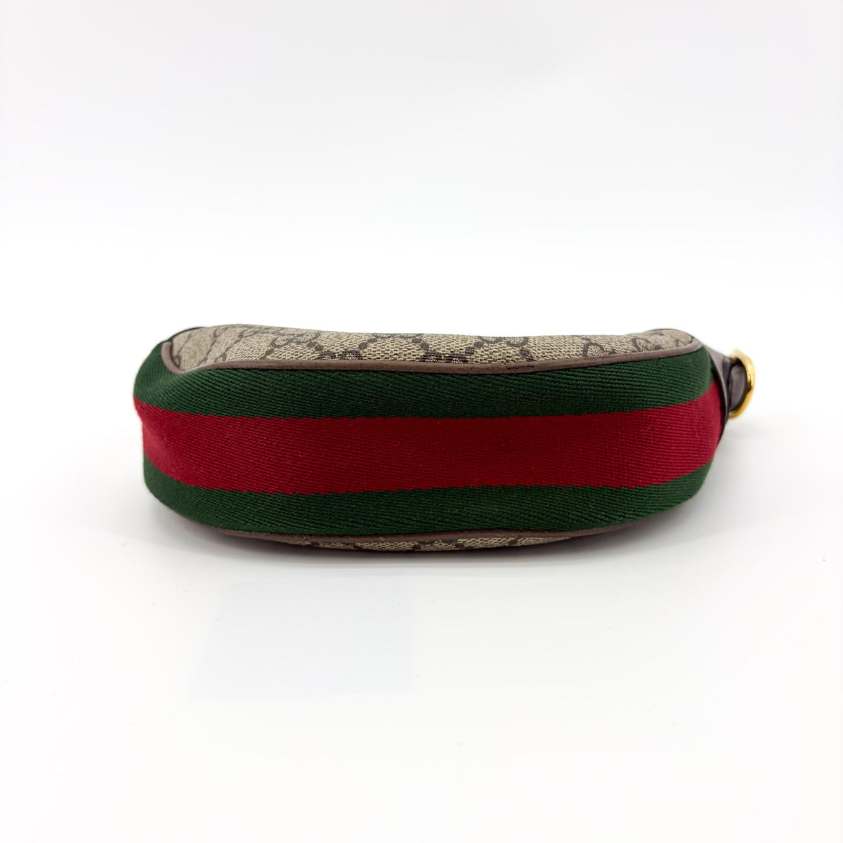 Gucci Ophidia Half Moon GG Coated Canvas, Brown, Canvas, Handbag