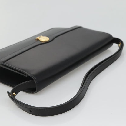 Christian Dior Shoulder Leather, Black, Leather, Shoulder Bag