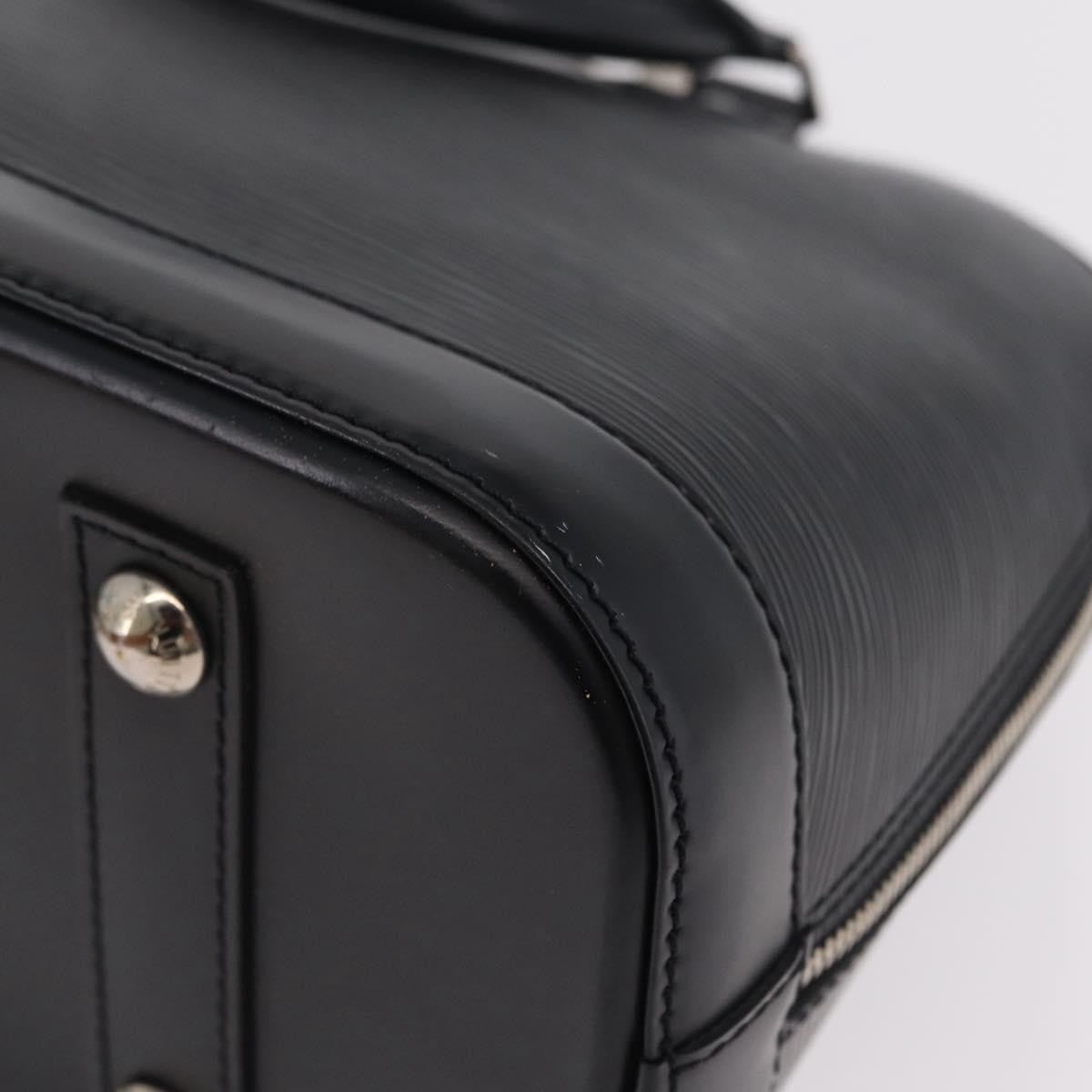 Louis Vuitton Alma Epi Leather, Black, Leather, Handbag