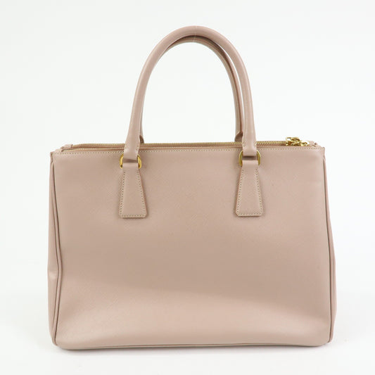 Prada Galliera Saffiano Leather with Applique, Pink, Leather, Handbag
