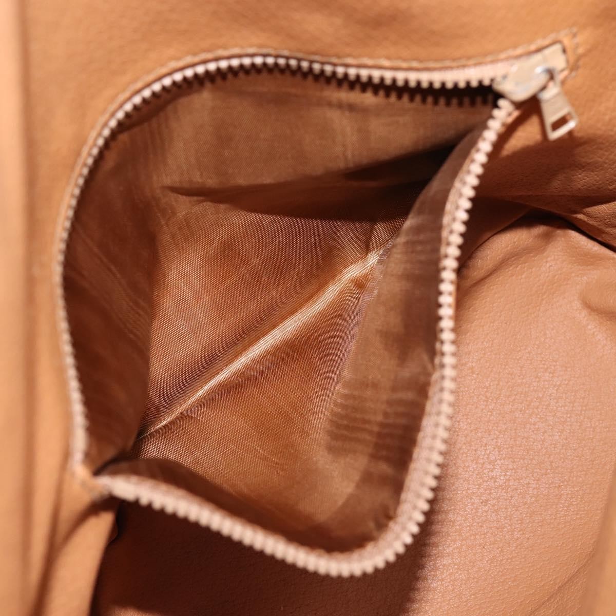 Celine Macadam Leather, Beige, Canvas, Shoulder Bag