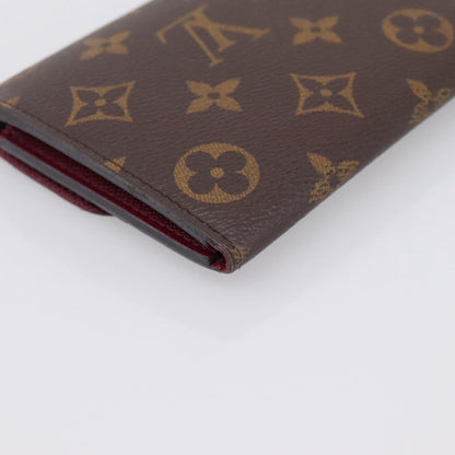 Louis Vuitton Emilie Monogram Canvas, Brown, Canvas, Wallet
