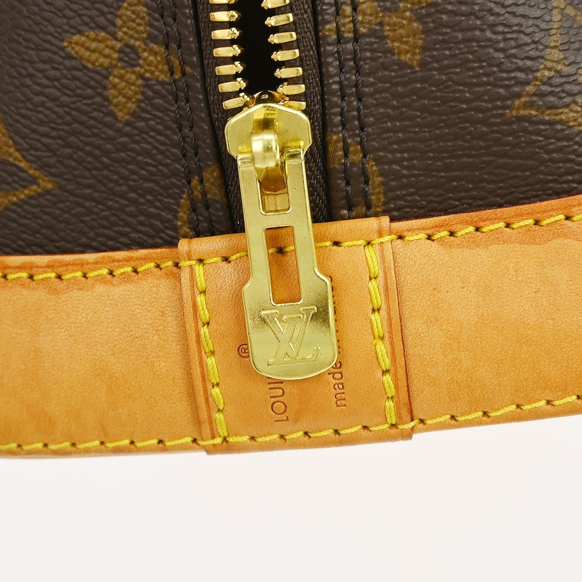 Louis Vuitton Alma Monogram Canvas, Brown, Canvas, Handbag