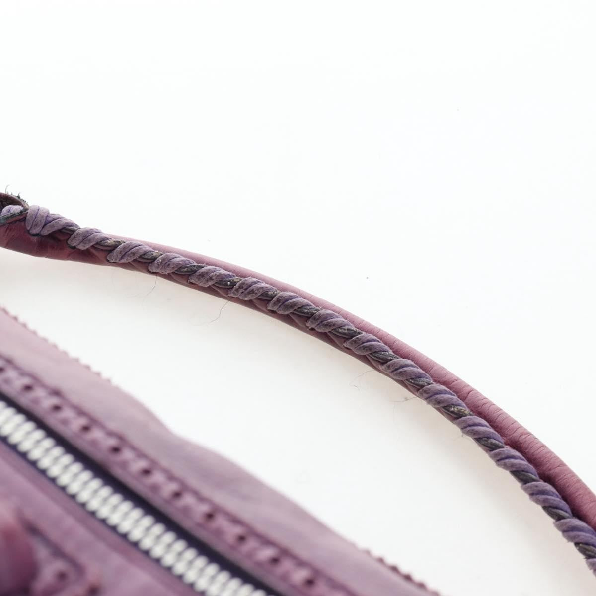 Balenciaga Covered Giant Brogues Day Hobo Leather, Purple, Leather, Shoulder Bag