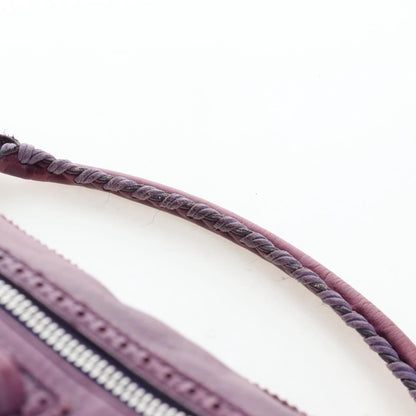 Balenciaga Covered Giant Brogues Day Hobo Leather, Purple, Leather, Shoulder Bag