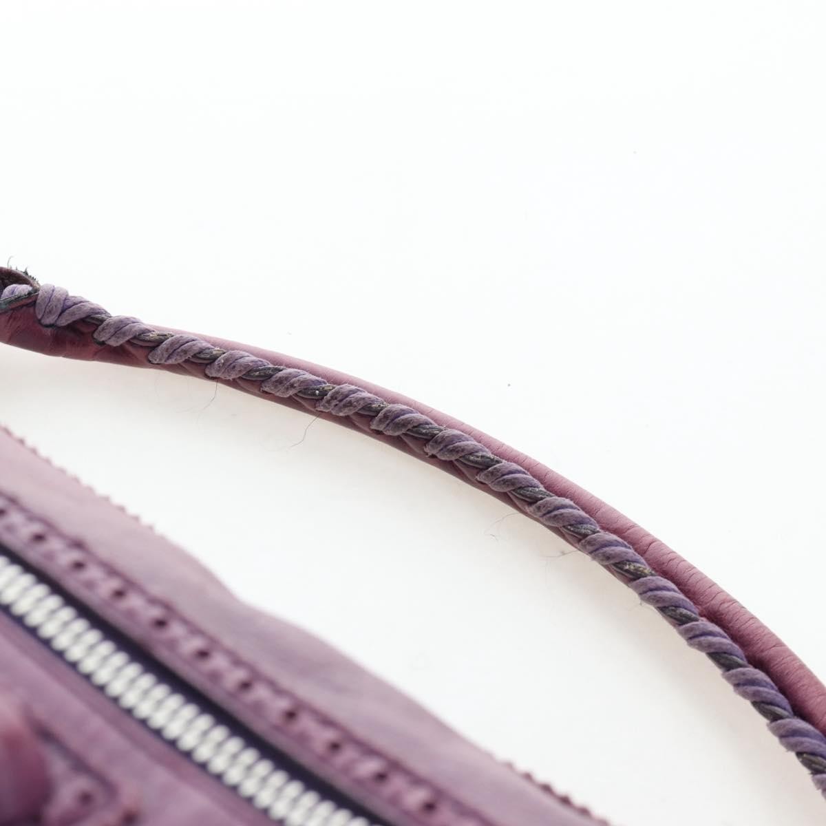 Balenciaga Covered Giant Brogues Day Hobo Leather, Purple, Leather, Shoulder Bag