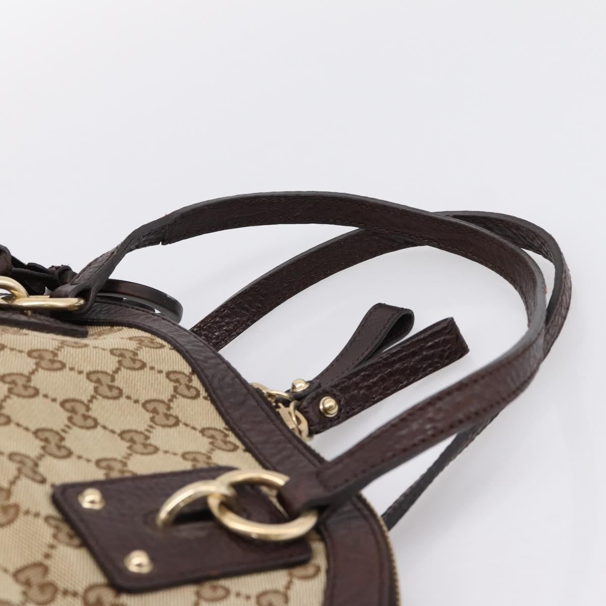 Gucci Britt Convertible Dome Satchel GG Canvas, Beige, Canvas, Handbag