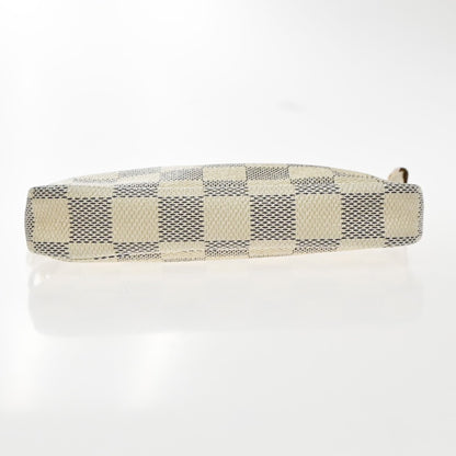 Louis Vuitton Mini pochette accessoires Damier Canvas, White, Canvas, Clutch